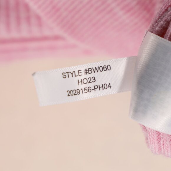 J.CREW Brushed Rib Puff-Sleeve Mockneck Tee Cozy Sweater Pink Size XL - Picture 7 of 7